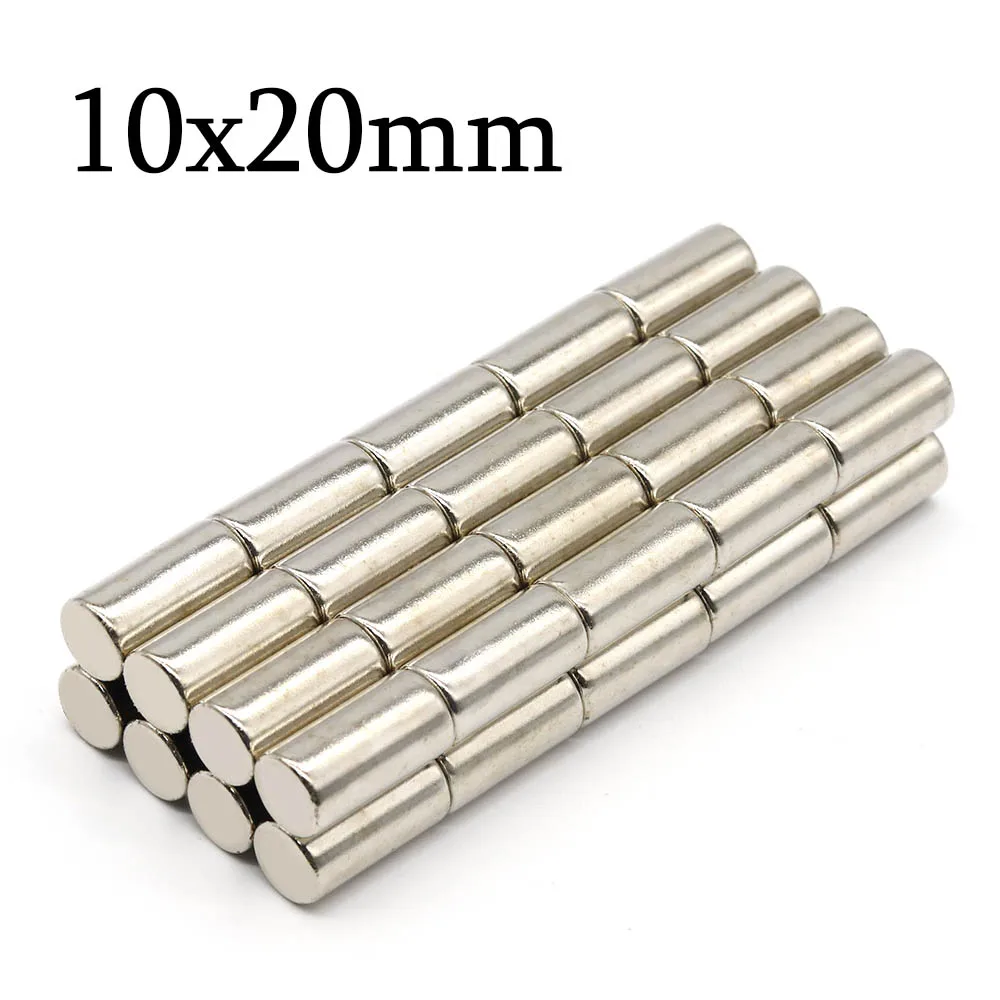 10mmx20mm Super Strong Round Neodymium Magnet Powerful Magnets N35 small Permanent Magnetic NdfeB Refrigerator Magnet 10x20