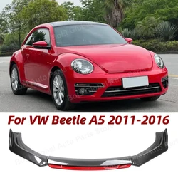 Car Front Bumper Lip Auto Chin Spoiler Splitter Diffuser Body Kits Trim Air Dam Protector For VW Beetle A5 2011-2016