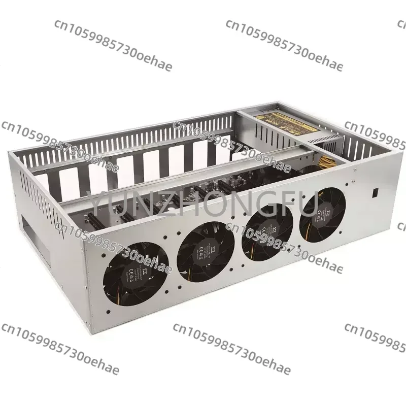 Brand New GPU Case for 8 Cards 12 Cards Computer Server Case with Motherboard  Fan