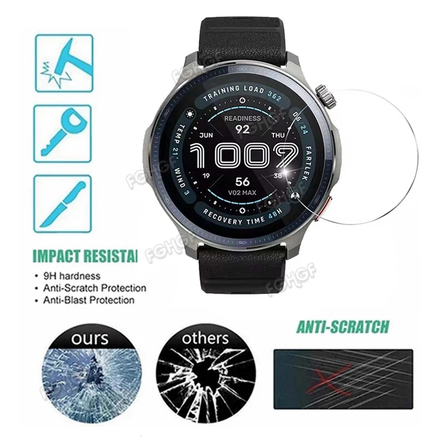 9H Tempered Glass For Amazfit Balance 2 Smart Watch Screen Protector For Amazfit Balance Protective Film Clear Cover Accessories