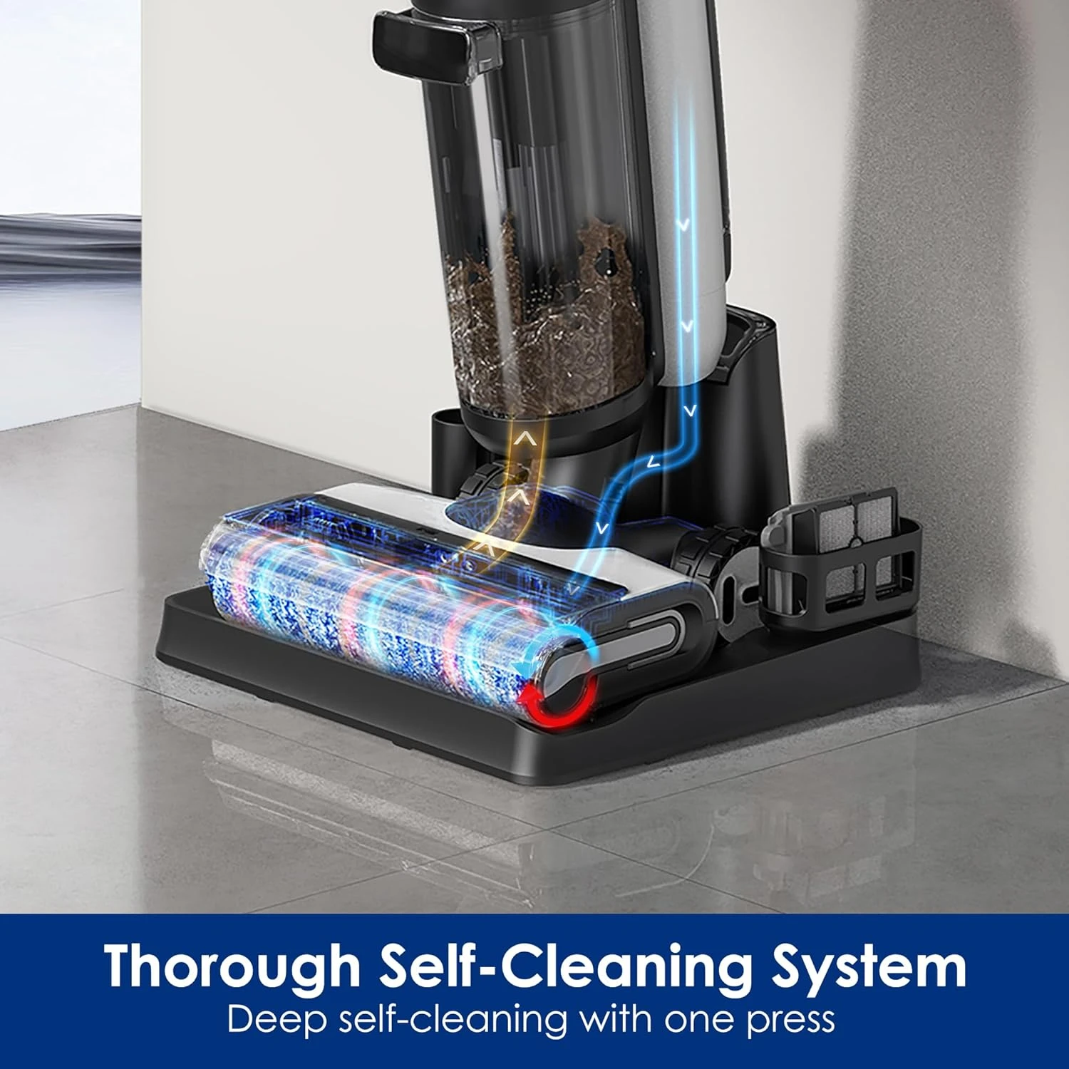 5 in 1 Multi-Function Up to 65 Mins Runtime Self-Cleaning Dual-Edge Cleaning Whole-House Cleaning