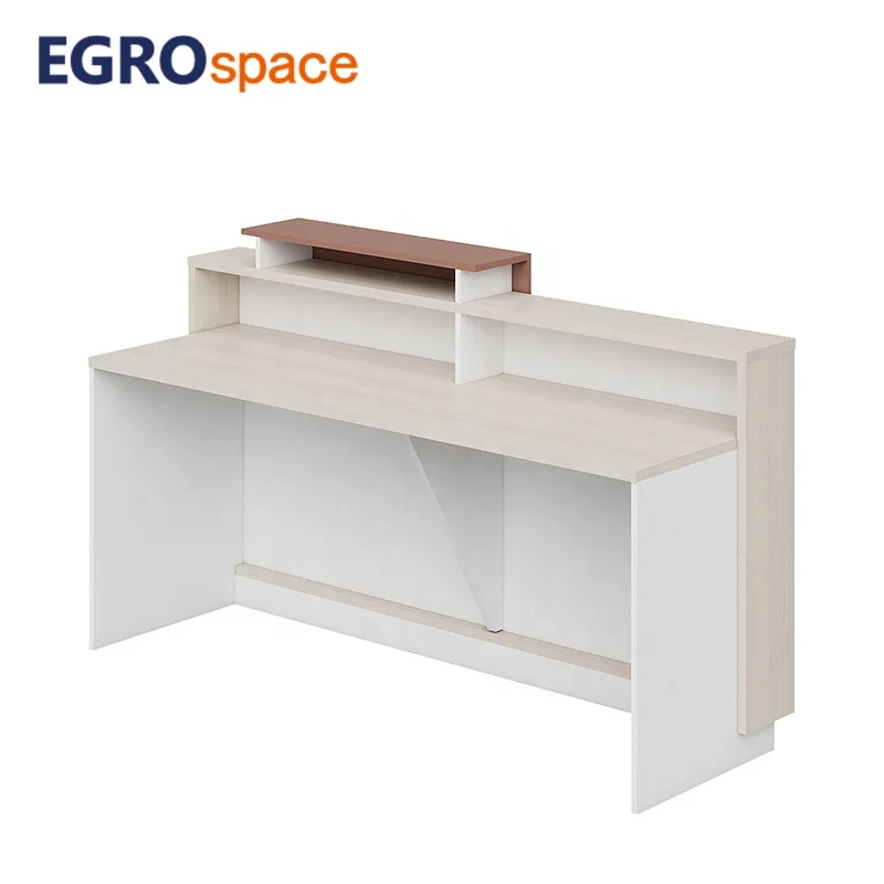 

White Hotel Counter Price Modern Material Office Reception Desk