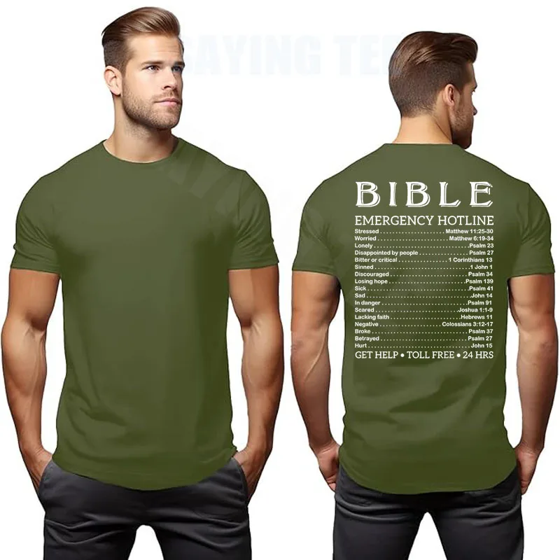 Gott antwortet auf die Notrufnummern der Bibel Lustiges Hotline-Christen-T-Shirt Y2k Jesus Glaube Bibel Notfall Religiöses Grafik-T-Shirt – Detail 12