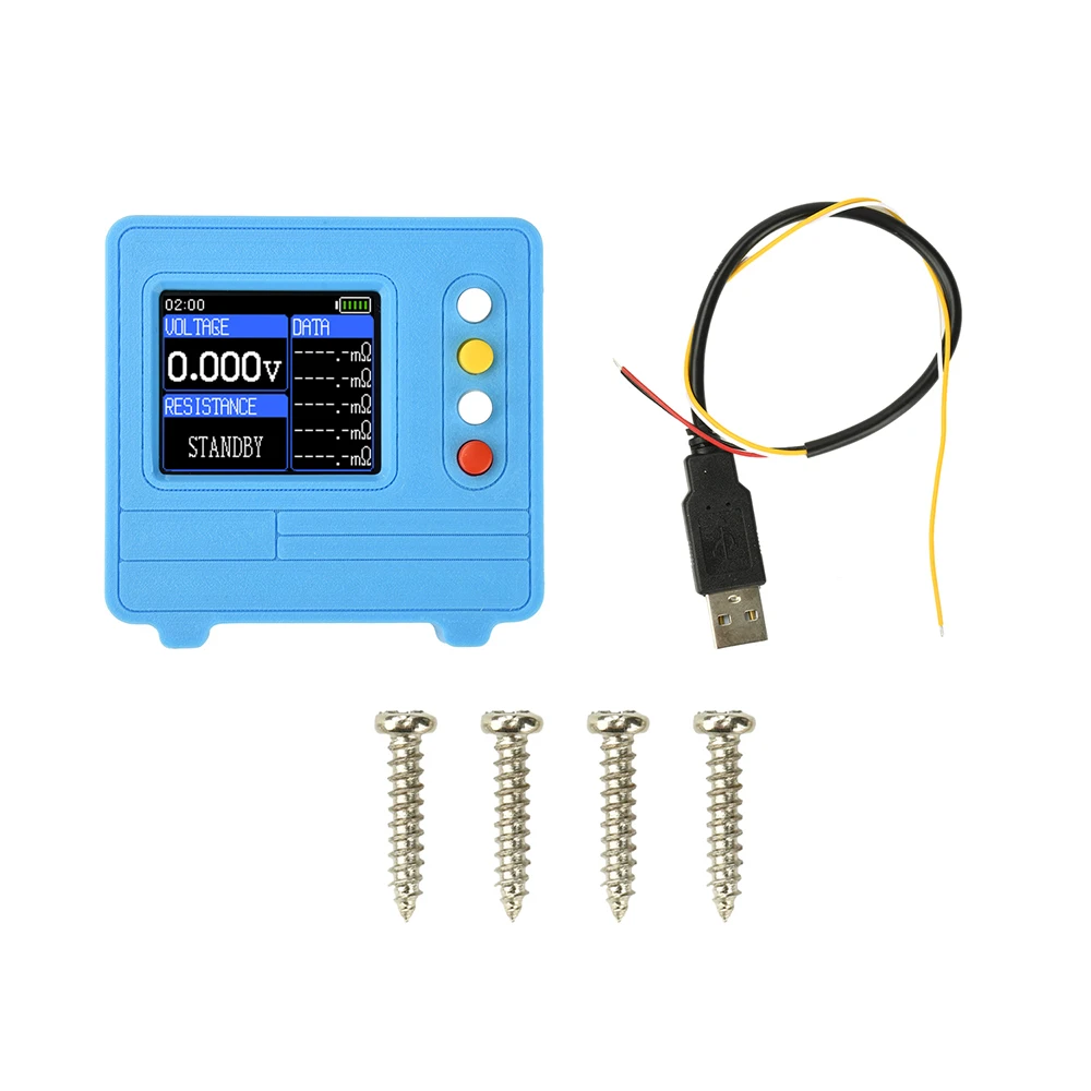 TV607 Spannungs- und Innenwiderstandstester DC5V 1,77-Zoll TFT-Farbdisplay DIY Batterietestgerät 4056 Lademodul AC 4-Draht – Detail 22