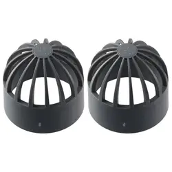 UPVC Drain Grate Cover, Water Tank Exhaust 50mm Grey Fish Tank Permeable Pipe Fitting Adapter for Fish Tank
