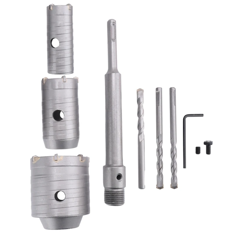 ABNO-SDS Plus mata bor listrik, mata bor pembuka lubang dinding batu bata berongga beton AC pipa Air lubang Driller