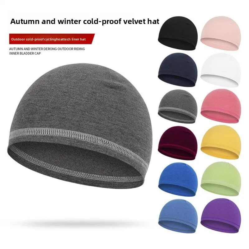 

Men's Hat Pad Motorcycle Helmet Inner Liner Sweat Absorbent Cold Proof Riding Se Cap Inner Cuion Comfortable Winter Sport