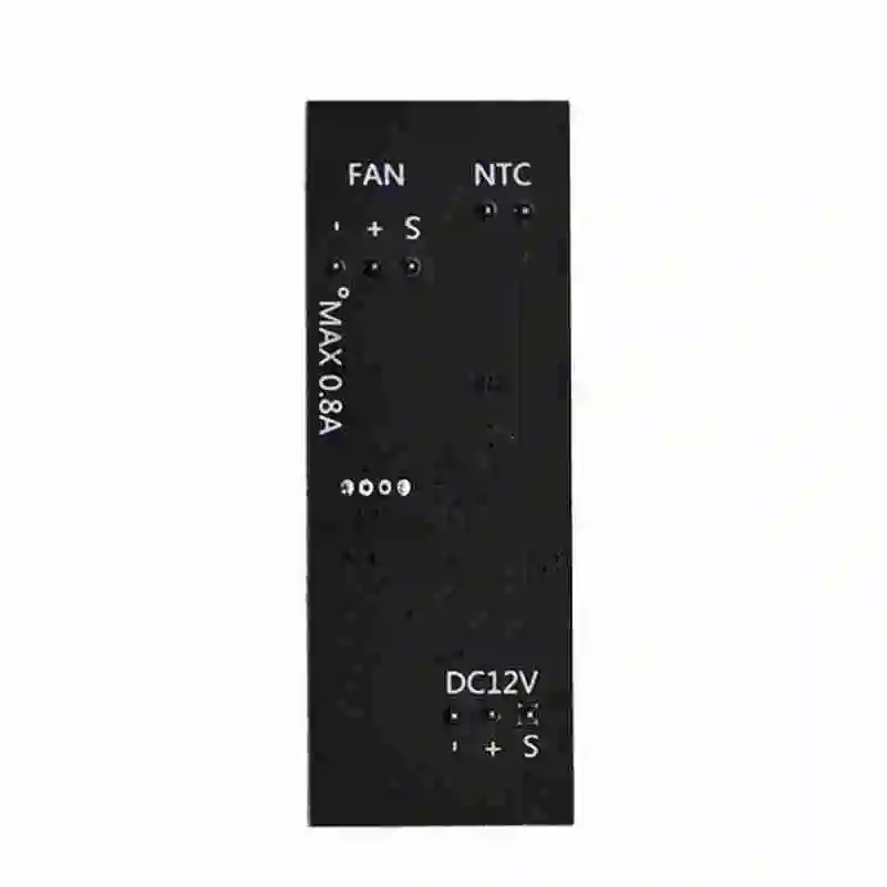 Single 12V 0.8A DC PWM 2-3 Wire Fan Temperature Control Speed Controller Chassis Computer Noiseor PC CPU Cooler Fan Alarm STK IC