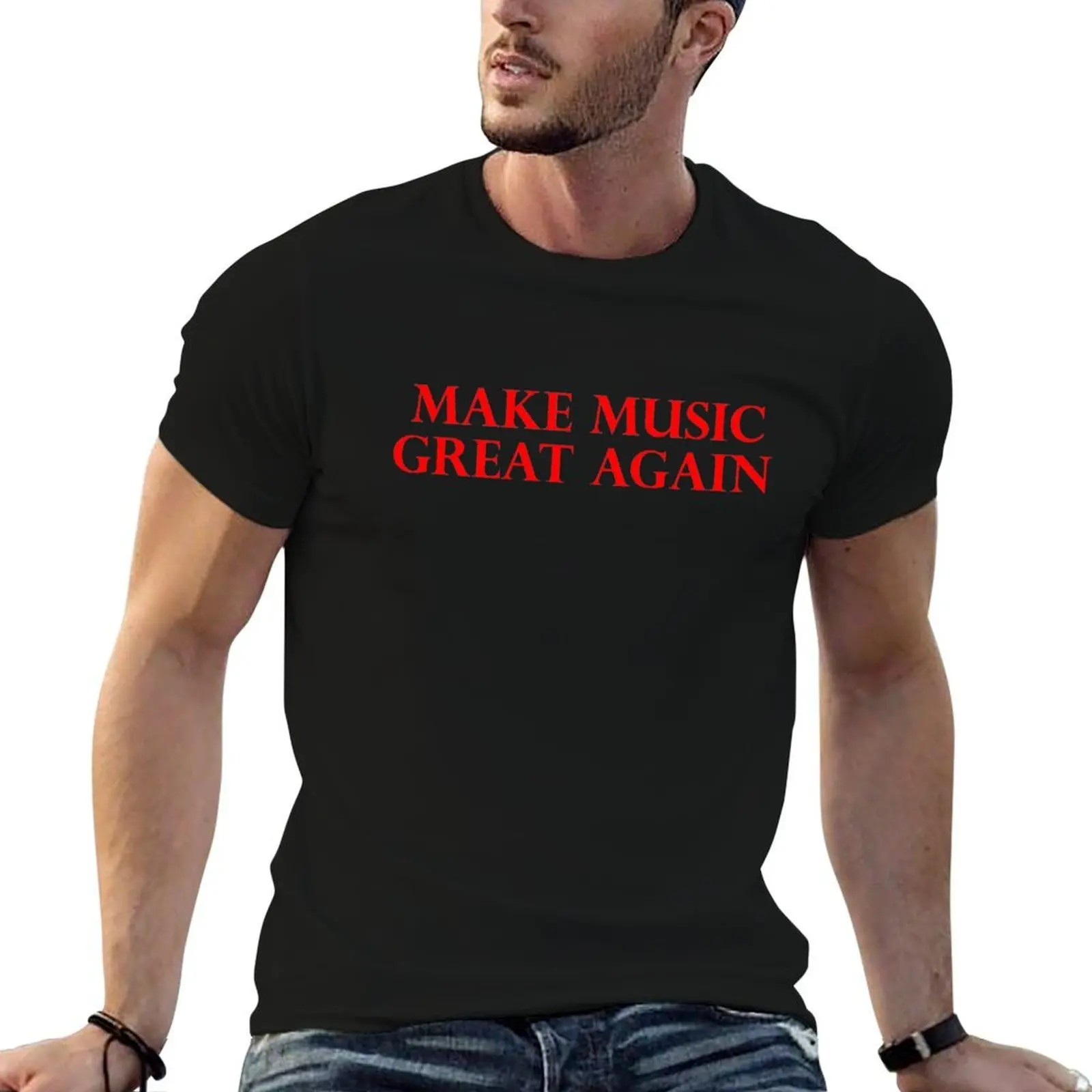 

MAKE MUSIC GREAT AGAIN - Art By Kev G T-Shirt graphic t shirts for man funny t shirts dark humor T-Shirt
