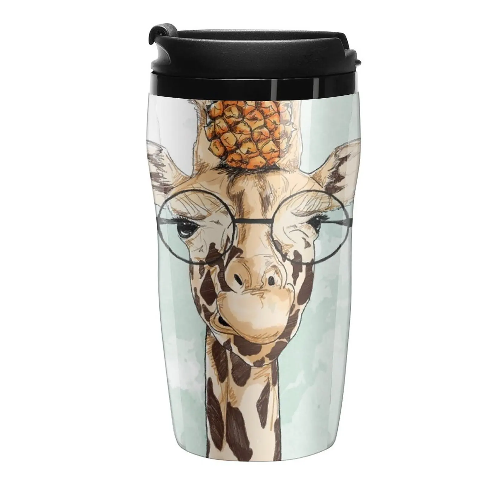 

New Pineapple Giraffe Travel Coffee Mug Cup Set Set Espresso Coffee Cup Coffee Bowls Insulated Cup For Coffee