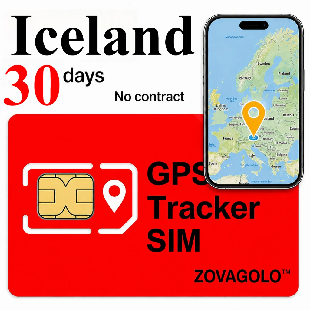 Iceland Prepaid M2M Positioning SIM 30Days 30MB Pure Data No Contract for Unlocked GPS Tracker Keep Tabs on Kids and Elderly