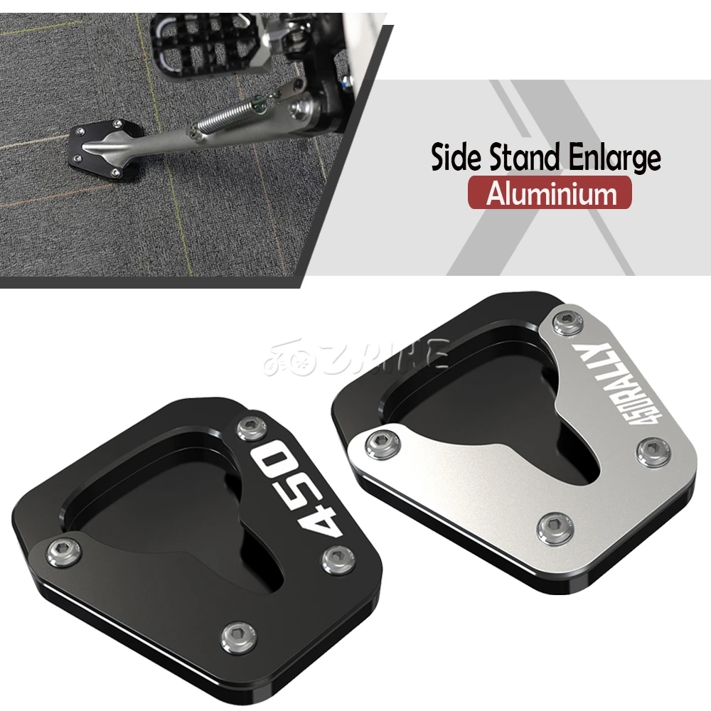 

450Rally Side Stand Enlarger Motorcycle Accessories Kickstand Enlarge Plate Foot Extension Pad For KOVE 450 Rally 2022 2023 2024