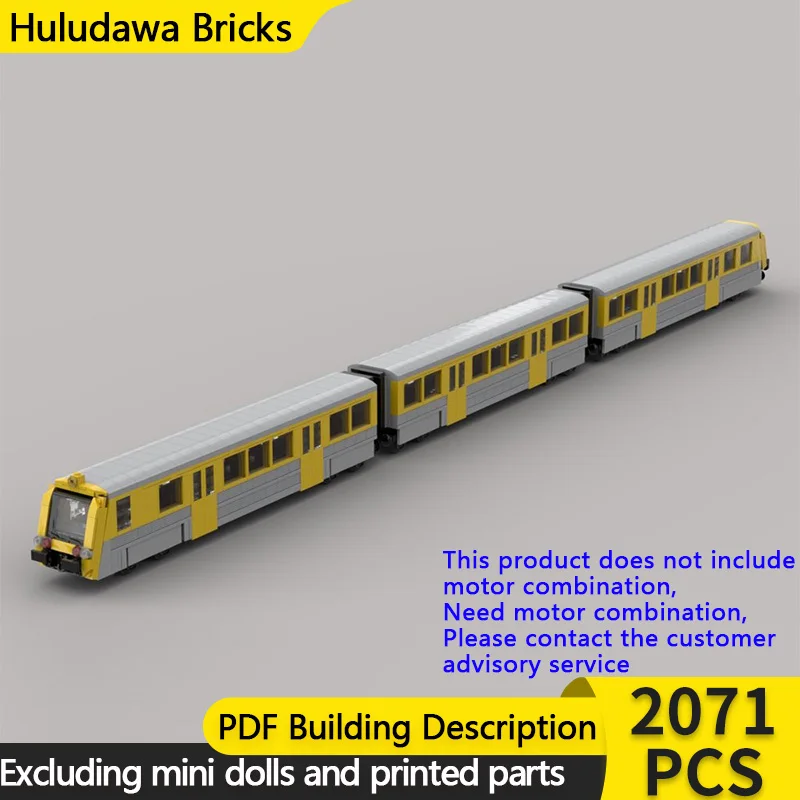 

Модель городского автомобиля MOC, строительные кирпичи, двусторонний Regarv Train, модульная технология, подарки, праздник, сборка, детские игрушки, костюм