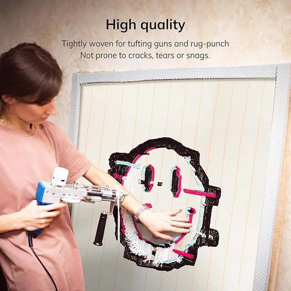 Primary Tufting Cloth and  Non Slip Fabric Final Backing Cloth Monks Fabric for Tufting Gun Rug Supplies Embroidery Crafts Favor