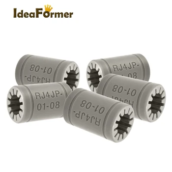 IdeaFormer 5/10 stücke 3d Drucker Teile Kunststoff RJ4JP-01-08 LM8UU 8mm Linear Ball Baearing Buchse Bush Für Anet A8 Prusa I3