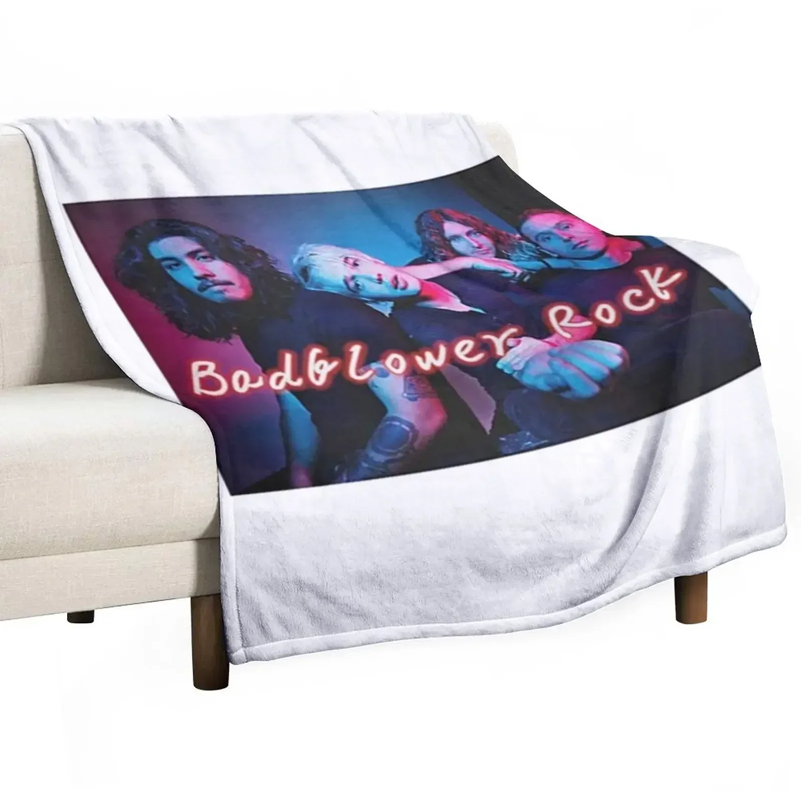 

New EUBCS Men Badflower Rock Band Ultra Soft Printing with Short Shirt Throw Blanket Sofa Quilt Decorative Sofa Nap Blankets