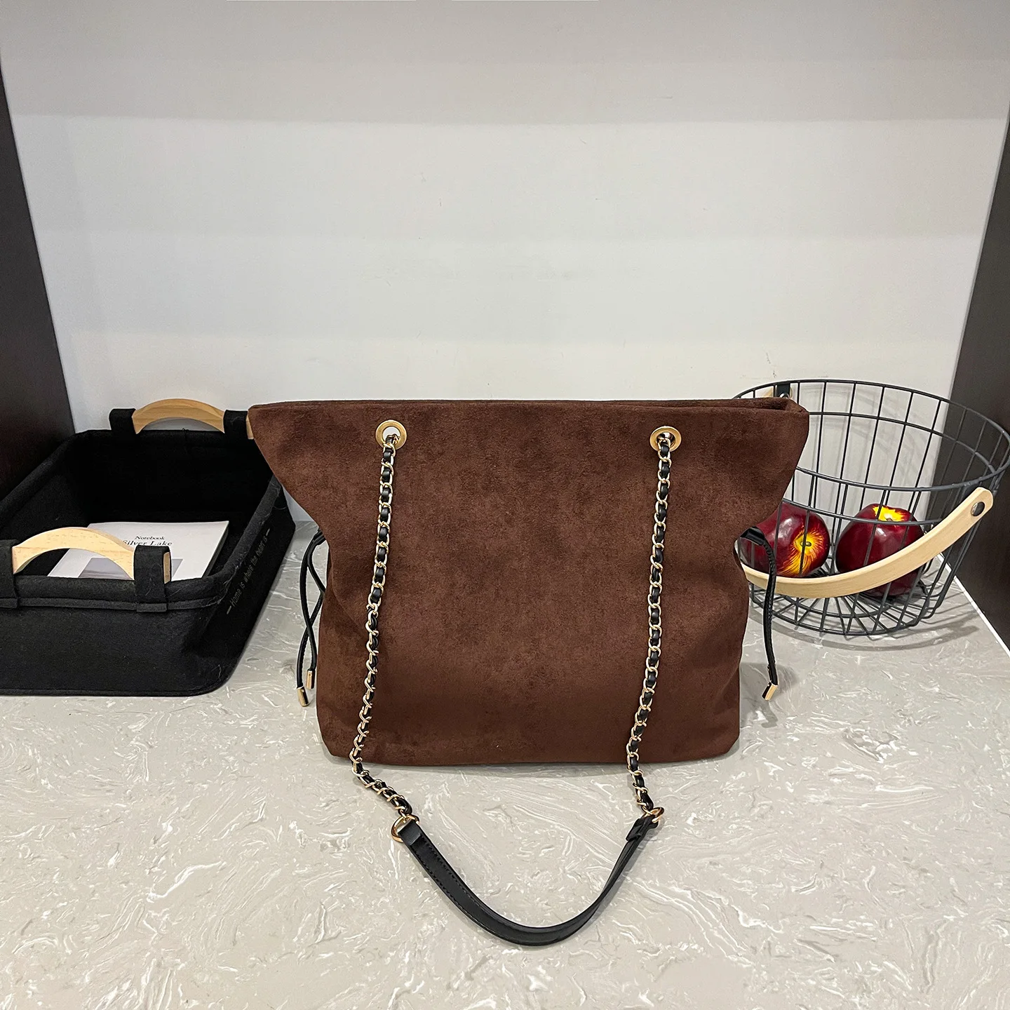 2025 가을 겨울 레트로 미니멀리스트 대용량 크로스바디 숄더백, 여성용 조절 가능한 스트랩 토트백, 도시 필수품