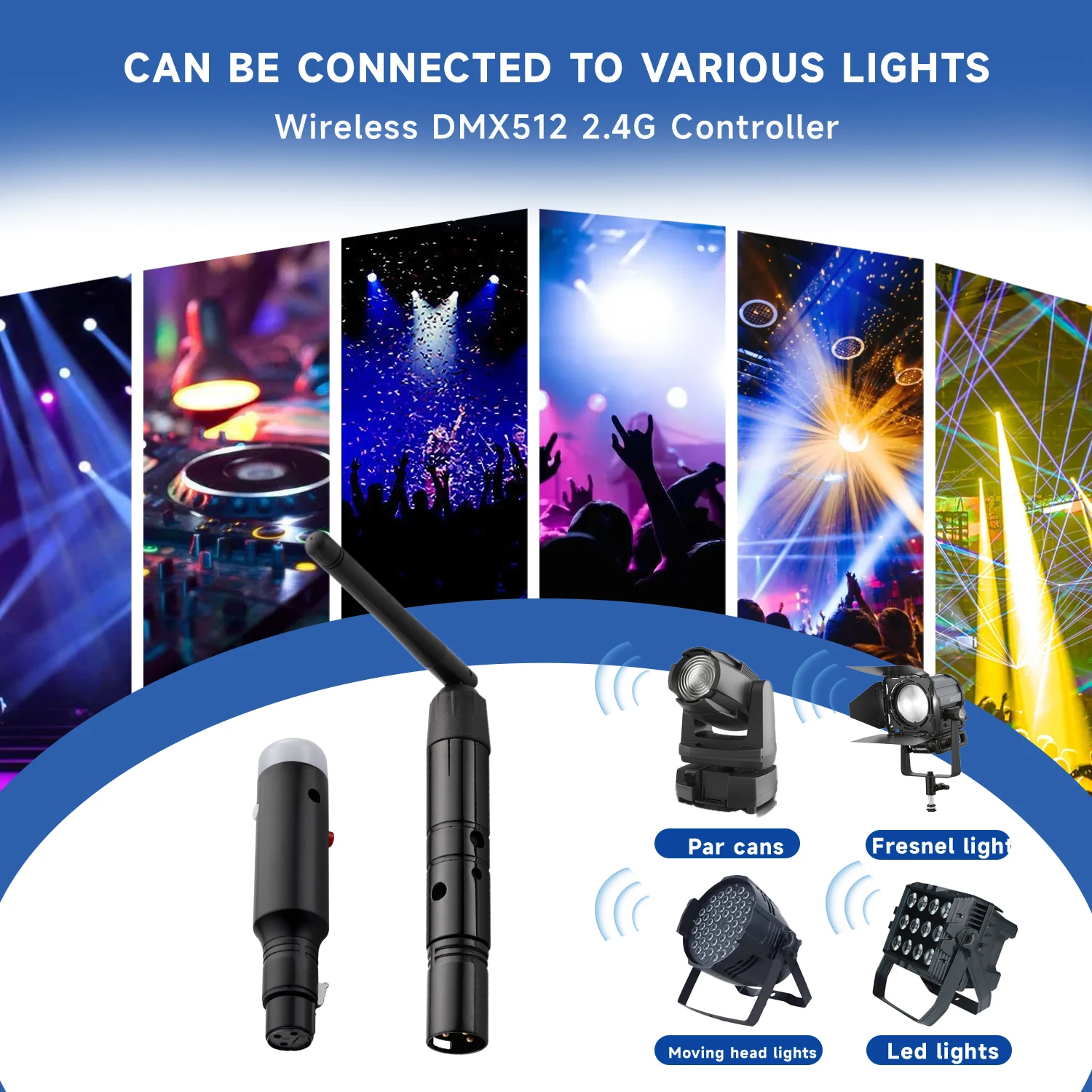 

Wireless DMX512 2.4G Controller – Professional Stage Lighting Control