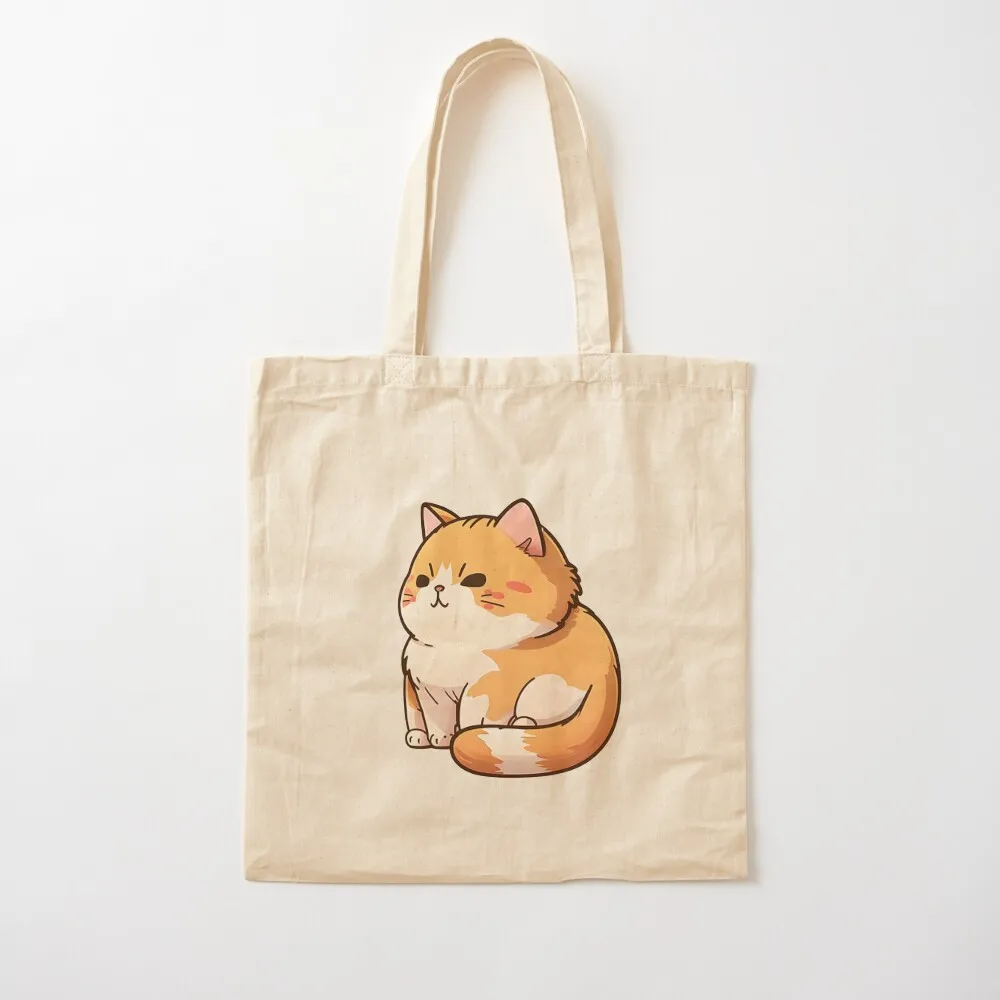 

Cute Orange and White Cat Tote Bag tote university Lady Women's cloth woman Canvas