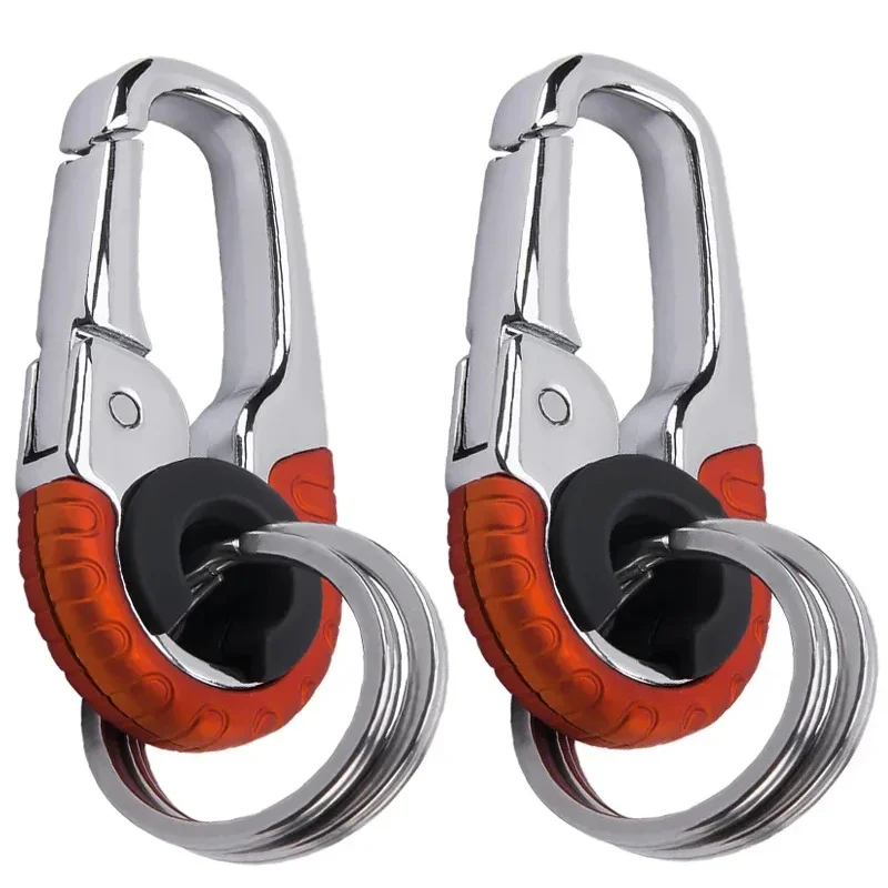 Brelok klamra dla mężczyzn ze stalowy klucz nierdzewnej klucz z obręczą hak łańcuchowy Outdoor Carabiner akcesoria do wspinaczki