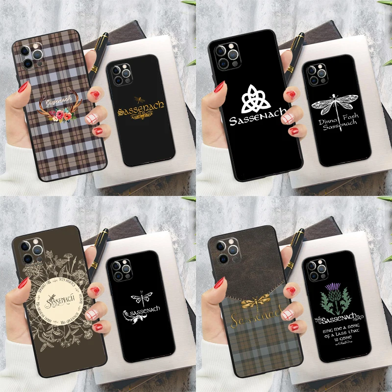 Outlander Sassenach Phone Case For iPhone 16 Pro 11 12 13 14 15 Pro Max Mini XS X XR 7 8 16 Plus Cover Coque