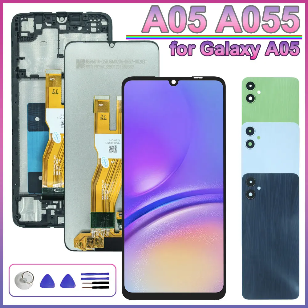 Дисплей Samsung Galaxy A05 LCD SM-A045F с сенсорным экраном для Samsung A05 A055 A055F A055F Замена экрана телефона