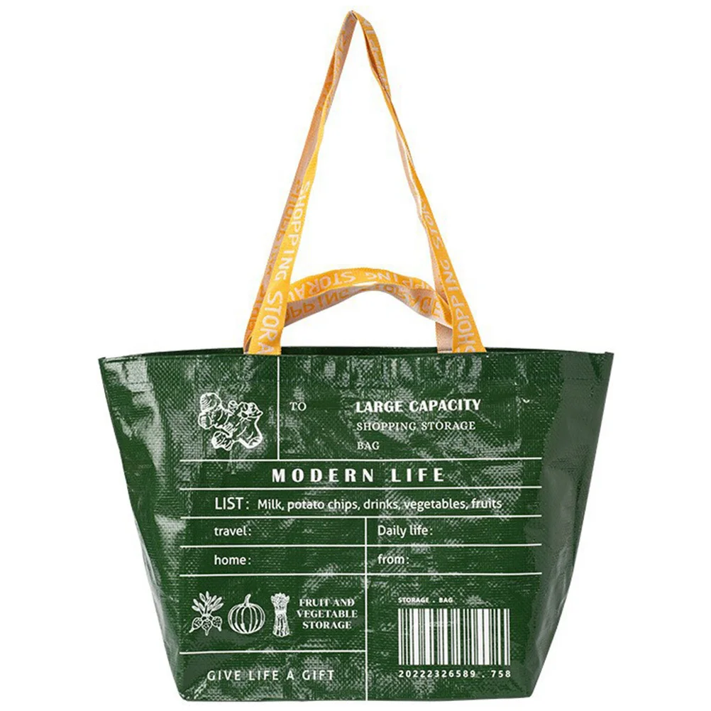 

Handheld Shopping Bag Large Capacity Nylon Storage Carrier Bag Portable Lightweight Outdoor Use Tote Party Daily Casual