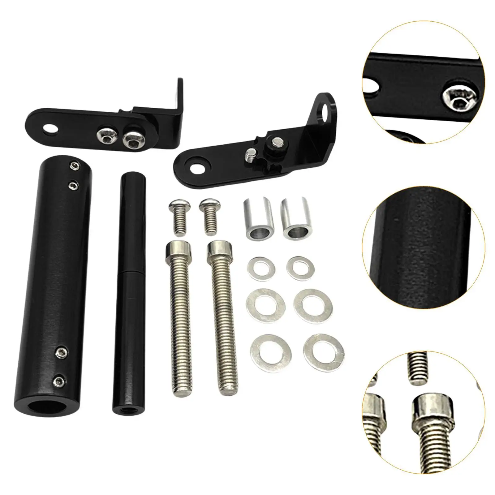 オートバイナビゲーションマウントブラケット頑丈な金具調整可能な修理部品バイクアクセサリー電話バーホルダー延長