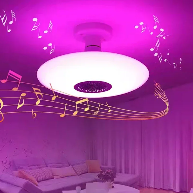 

Bluetooth Music Flying Saucer Light New Smart Remote Control RGB Dimming LED Lighting Bluetooth Music Flying Saucer Lamps