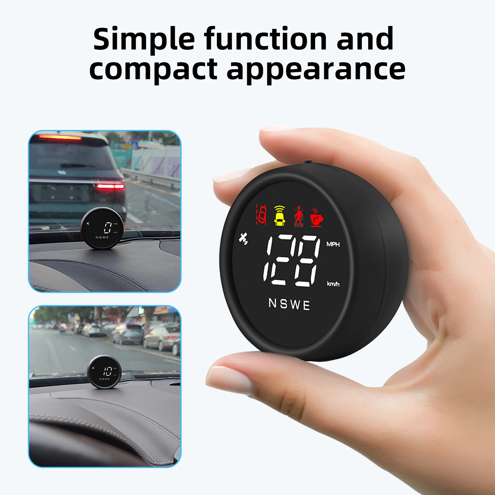 2023 New Speedometer HUD Car Universal Head up display ADAS Inertial GPS Speedometer Car Accessories Auto Meter ADAS Alarm