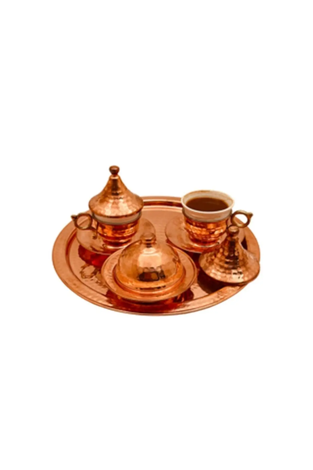 DOLBOVI 2 Li copper cup set Tiryaki Model handmade espresso cup