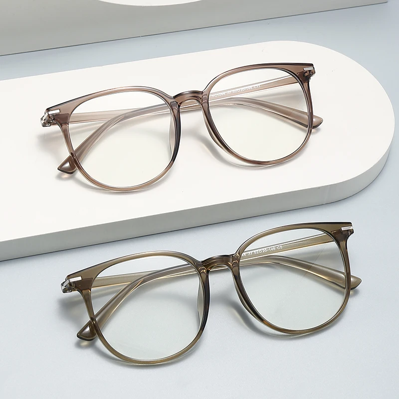 نظارات كروس دائرية متعددة الاستخدامات للنساء بإطار كبير وصفة طبية مضادة للضوء الأزرق فوتوكروميك تقدمية متعددة البؤر #2
