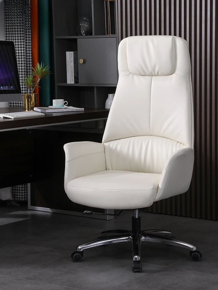 

Luxurious Office Chair Leather Handrail Computer Boss Study Office Chair Meeting Clerk Silla De Escritorio Office Furniture LVOC