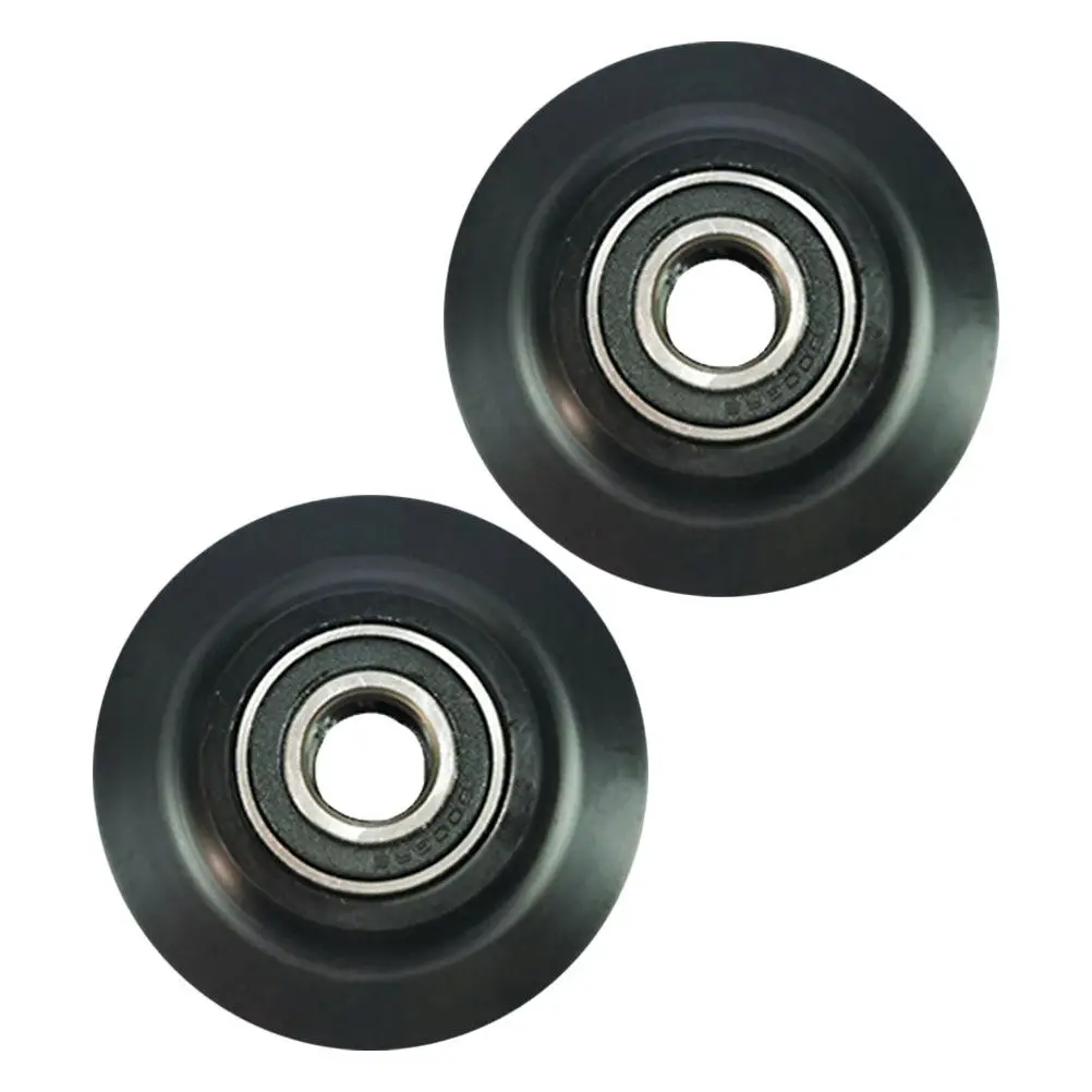 

Комплект из 2 роликов для раздвижных дверей (фермерских дверей), усиленные, бесшумные, направляющие, для спальни, офиса, шкафа, фурнитура для раздвижных дверей