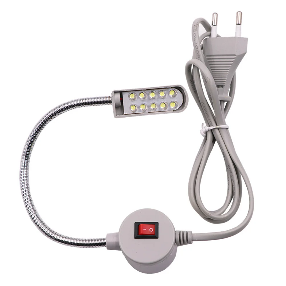 1 Juego de máquina de coser ajustable, luz LED, lámpara de taller para el hogar, iluminación brillante portátil duradera, uso de mesa ligero