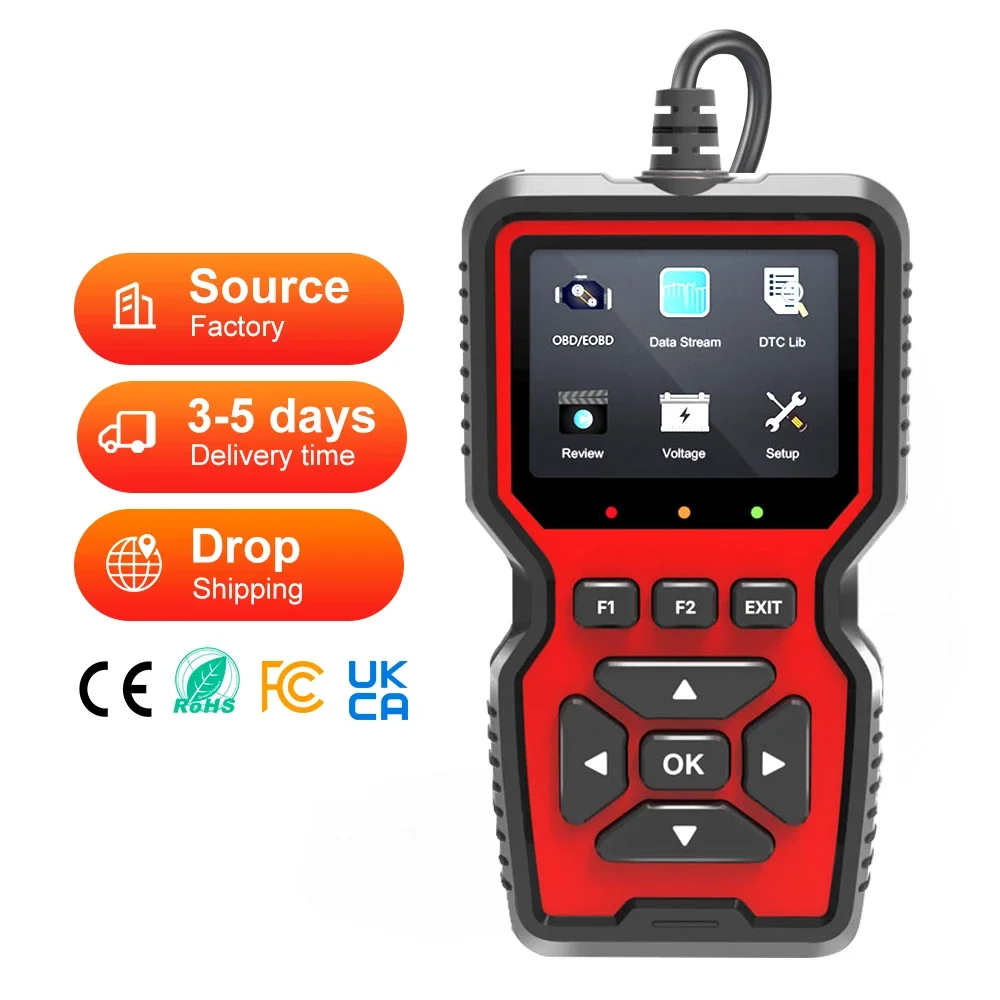 Source Factory Lonauto OBDII Car Scanner ELM327 Car Diagnostic Tool ELM327 Scanner Tool OBD Car Scanner Diagnostic Tool