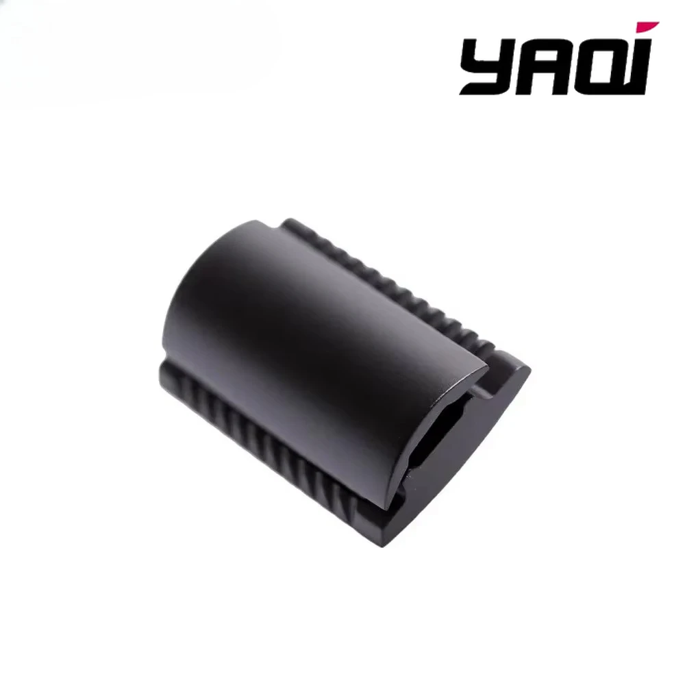 Мужская бритва «The FLIPSIDE by Yaqi» с двойной расческой и двойным уровнем агрессива, мужская бритвенная головка с двойным лезвием черного цвета