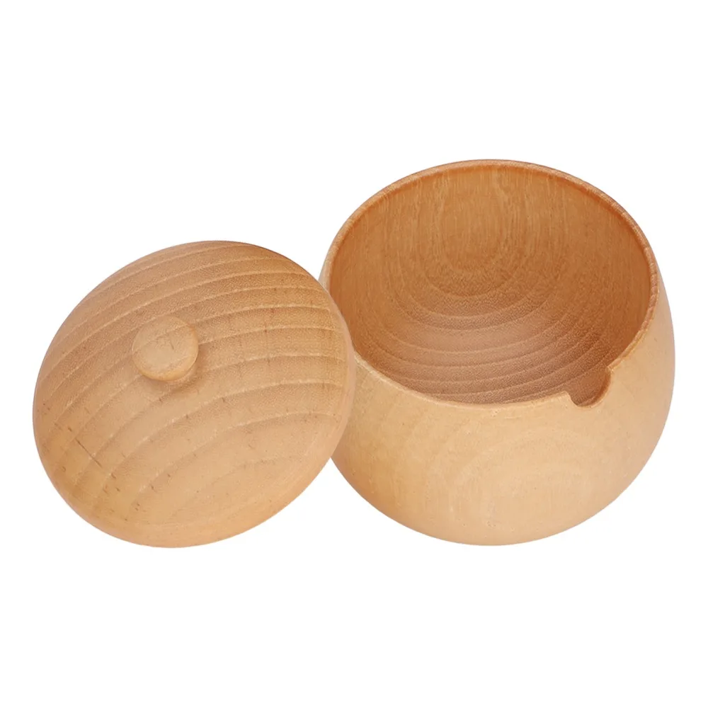 Wooden Sour Jujube Wood Spice Jar 150ml With Lid Condiment Container Pot Wood/Brown/Black Flip Top Spice Jar Condiment Storage