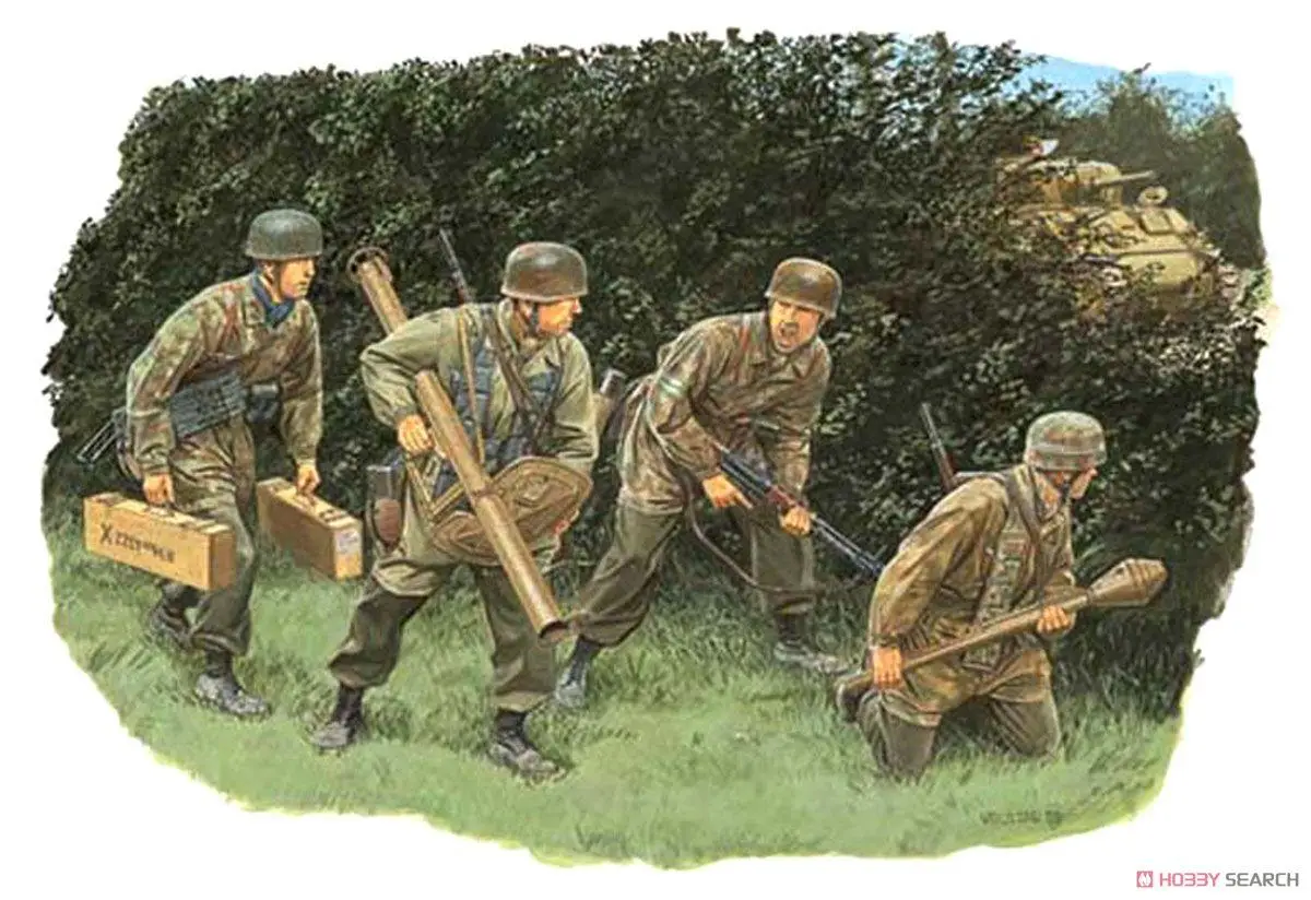 DRAGON 6127 1/35 Scale Hedgerow Tank Hunters - Fallschirmjager (Normandy 1944) Model Kit