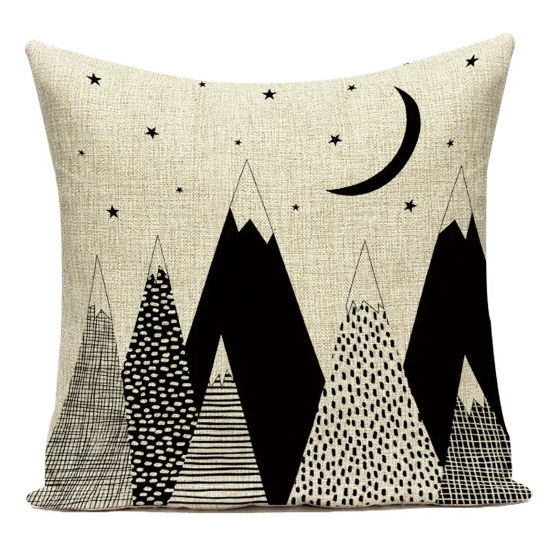 

Cartoon Animal Bear Lion Cushion Cover Geometry Pillow Case For Chair Sofa Car Home Decor Square Throw Pillows Cover