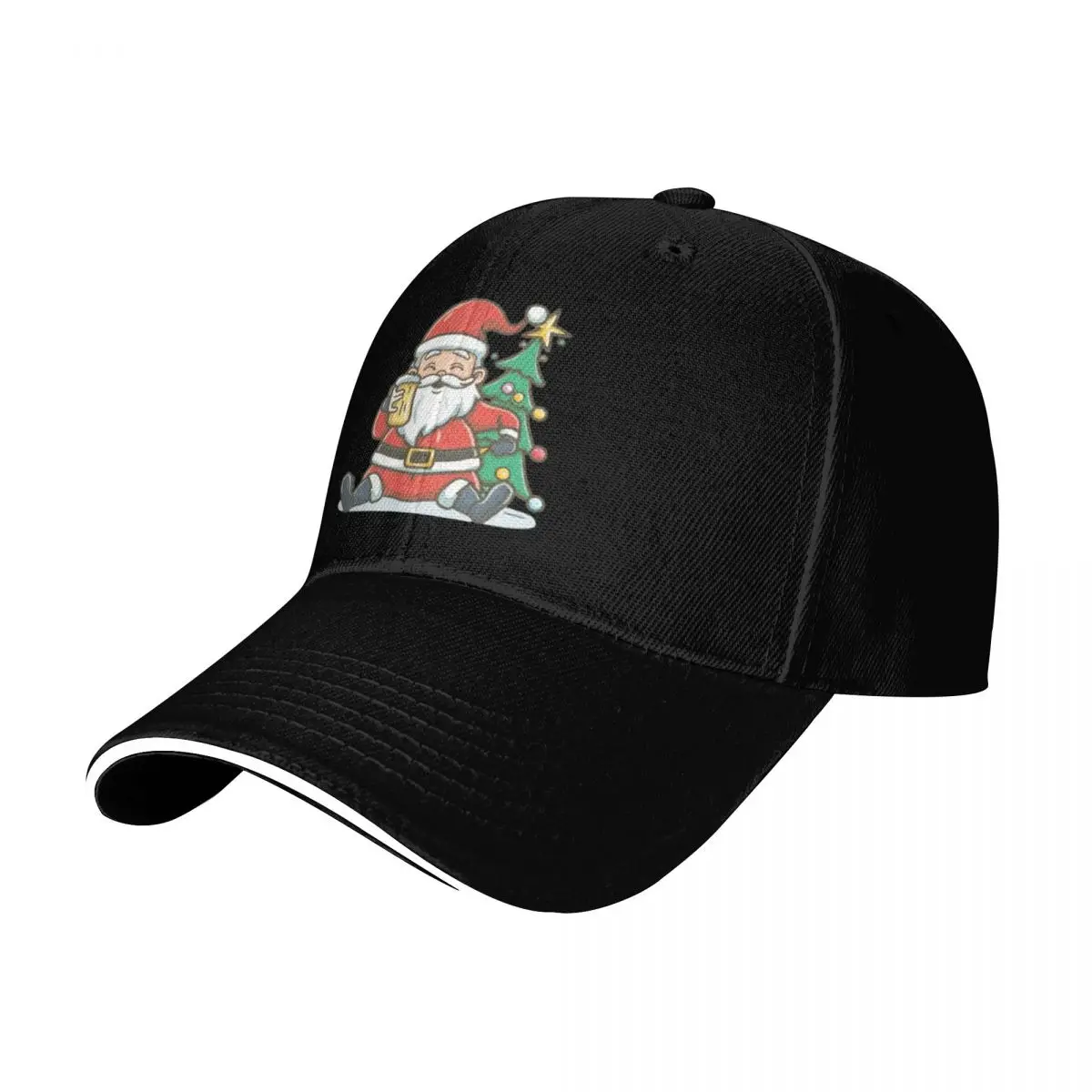 

Santa Claus under a Christmas tree Baseball Cap Golf Cap Hood sun hat Baseball Men Women's
