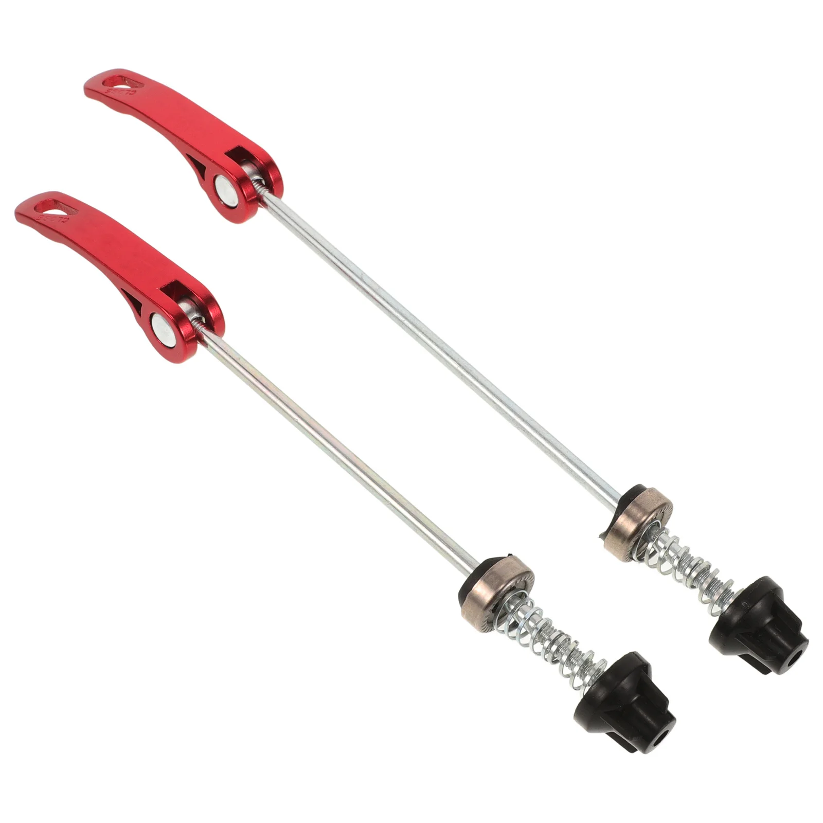 

2pcs Quick Release Skewer Front Rear Bike Axle Wheel Hub Hollow Shaft Red Set Compatible With Mountain Road Bikes Cycling