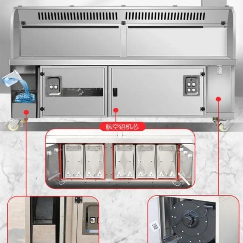 Smokeless purification barbecue truck, barbecue stove, special purifier for barbecue, oil fume purification all-in-one machine