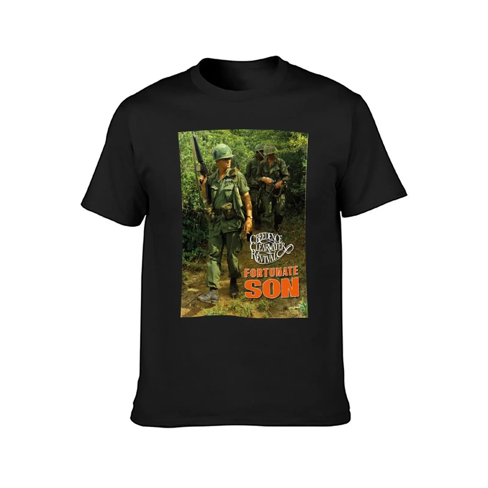 Fortunate Son T-Shirt vintage customs design your own sports fans mens graphic t-shirts hip hop