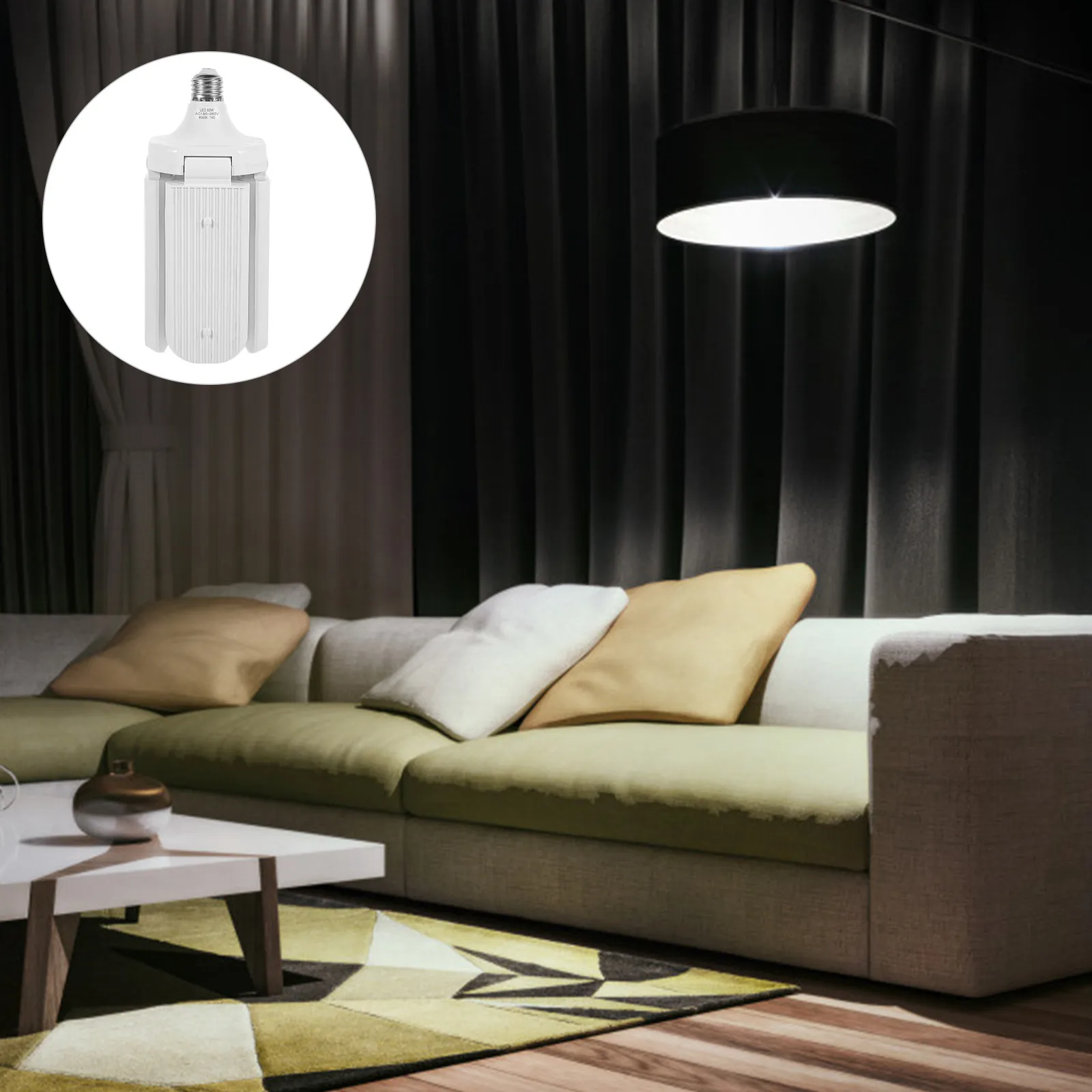 

Складная светодиодная лампа с 4 лепестками, 1 шт., сверхъяркая, с длительным сроком службы, для дома, гаража, офиса, подвала, ресторана