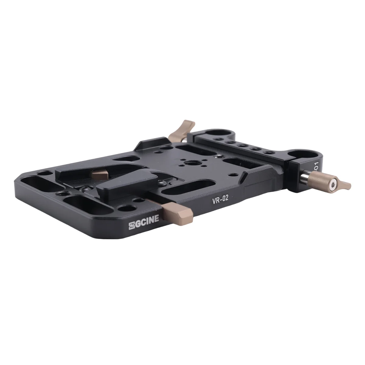 ¡Excelente! Divisor de suministro de placa adaptadora de batería de montaje VR V con abrazadera de varilla de 15mm con protección de bloqueo automático para cámara DSLR