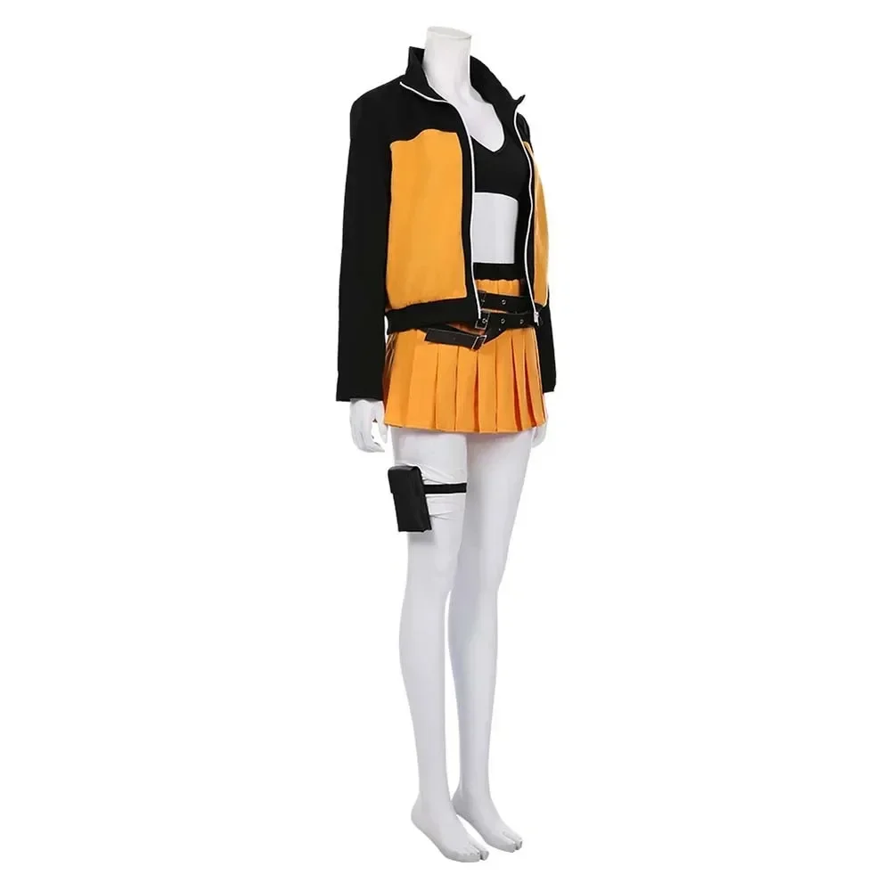 Disfraz de Cosplay de Anime Fox Uzumaki, Traje de Mujer, Uniforme, Traje para Halloween, Carnaval, Fiesta, Hermoso Vestido de Mujer, Traje Sexy