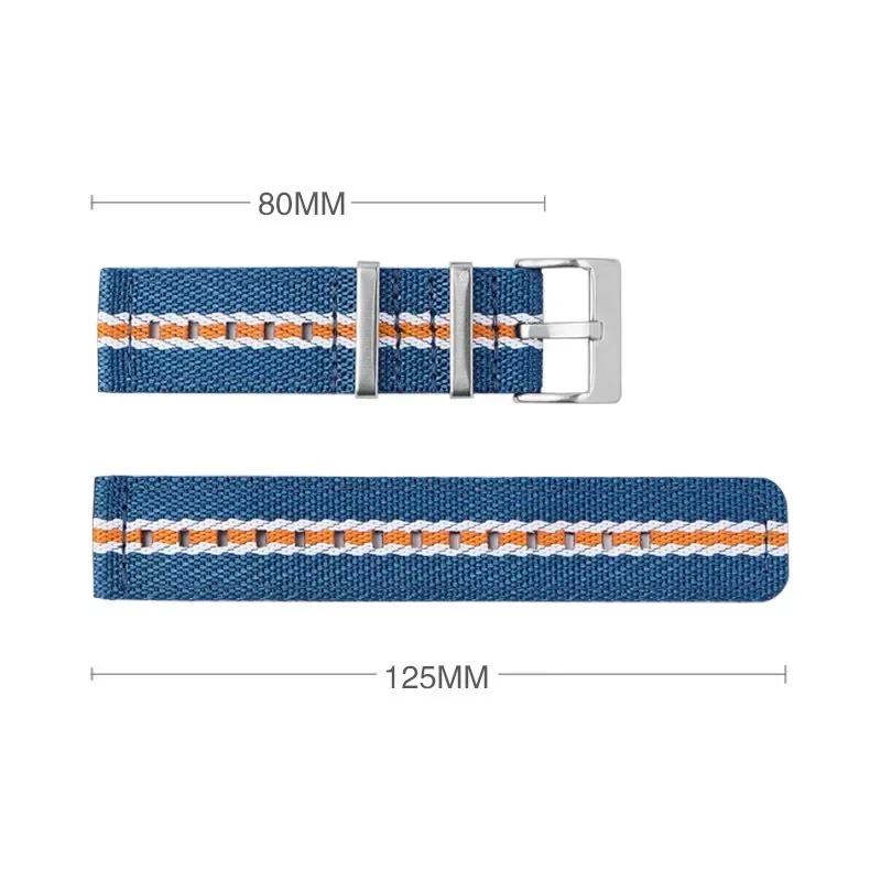 18 20 22 24mm Nylon Weave Watch Band for Samsung Galaxy Watch3/4/5/6 40/44mm for Huawei Watch GT3/2 Sport Quick Release Bracelet