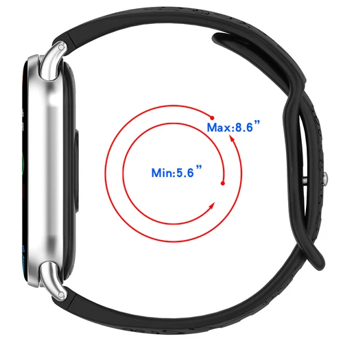 Imagen 2 del producto Correa de silicona para reloj Xiaomi Band 10 9 8, pulsera de repuesto con flores talladas en 3D, pulsera inteligente para Xiaomi Miband 8/9