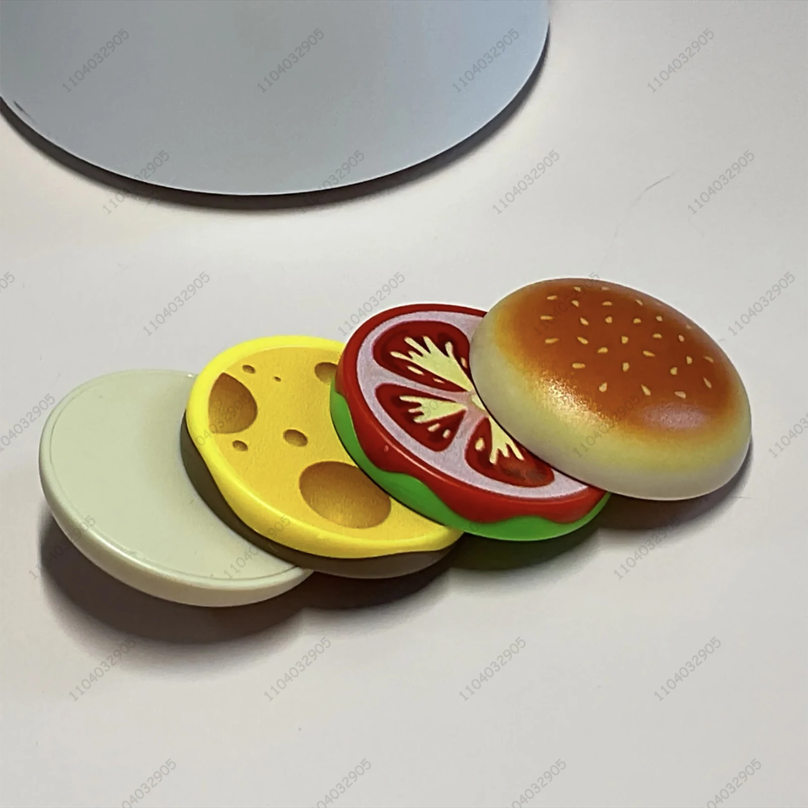 EDC jouet Hamburger Fidget Spinner tdah Burger jouet doigt pointe carte pousser soulagement du Stress son basé Relaxation pour adultes
